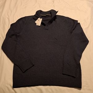 Banana Republic blue knit pullover sweater size Large New